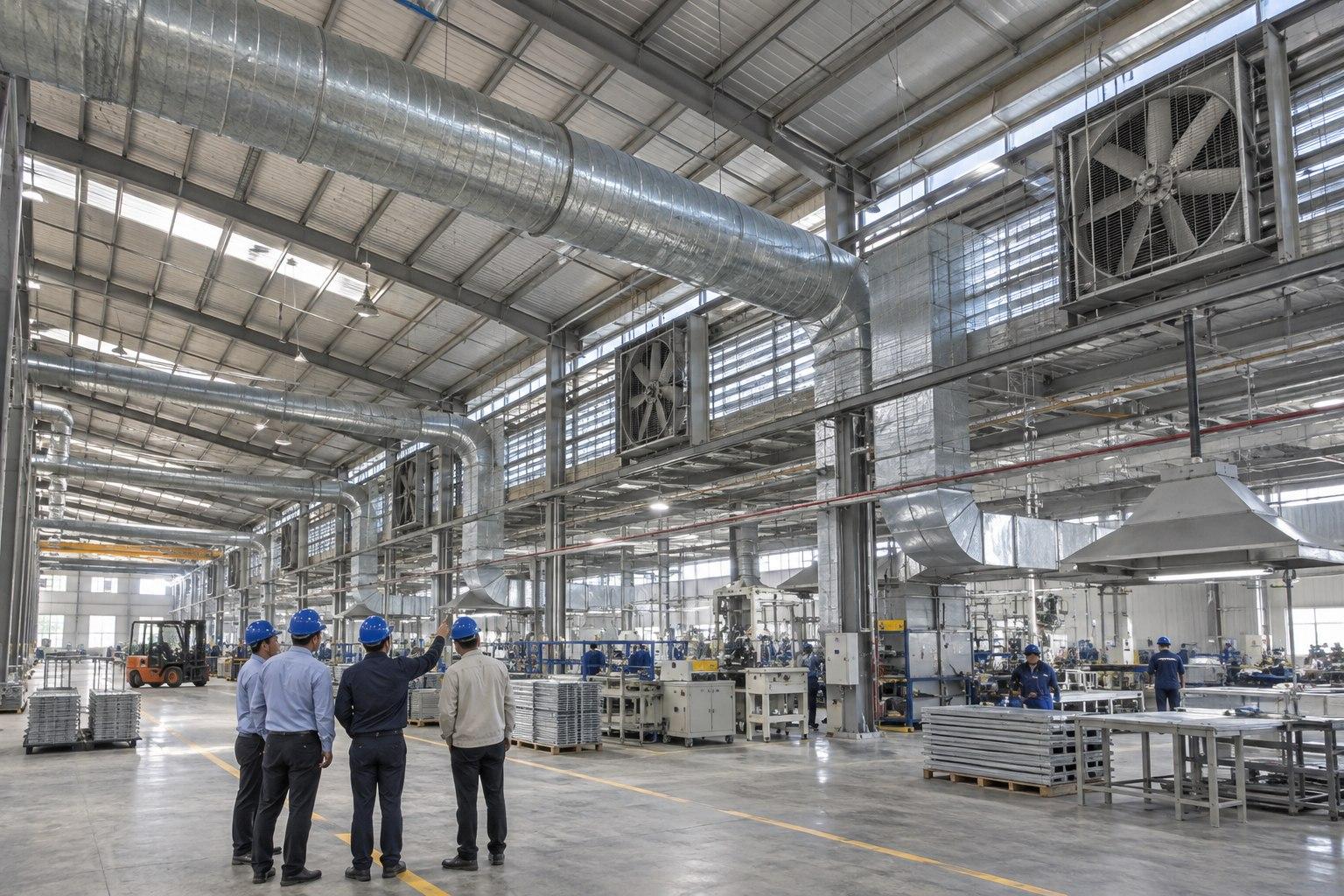 Đo vận tốc gió tại miệng cấp gió công nghiệp